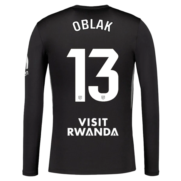 Camisolas Guarda Redes Atlético Madrid Jan Oblak 13 25/26 Manga Comprida Preto Camisolas Guarda Redes Atlético Madrid Jan Oblak 13 25/26 Manga Comprida Preto