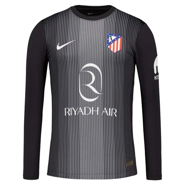 Camisolas Guarda Redes Atlético Madrid Jan Oblak 13 25/26 Manga Comprida Preto