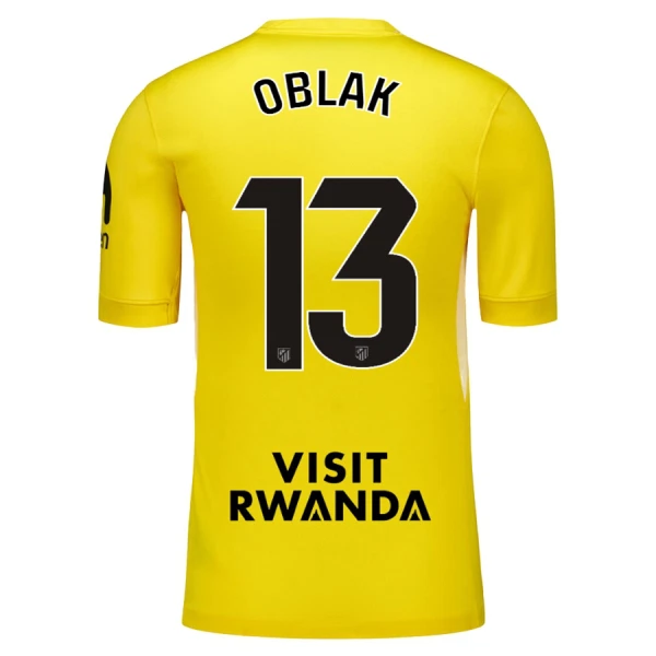 Camisolas Guarda Redes Atlético Madrid Jan Oblak 13 Criança 25/26 Amarelo