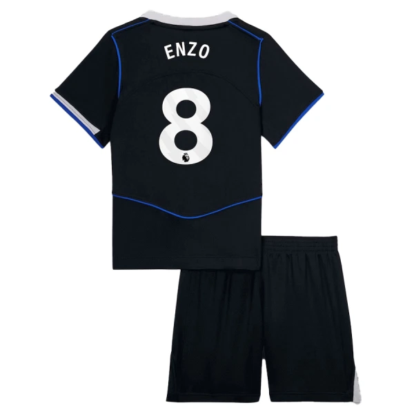 Camisolas Chelsea Enzo Fernández 8 Criança Equipamento Terceiro 25/26