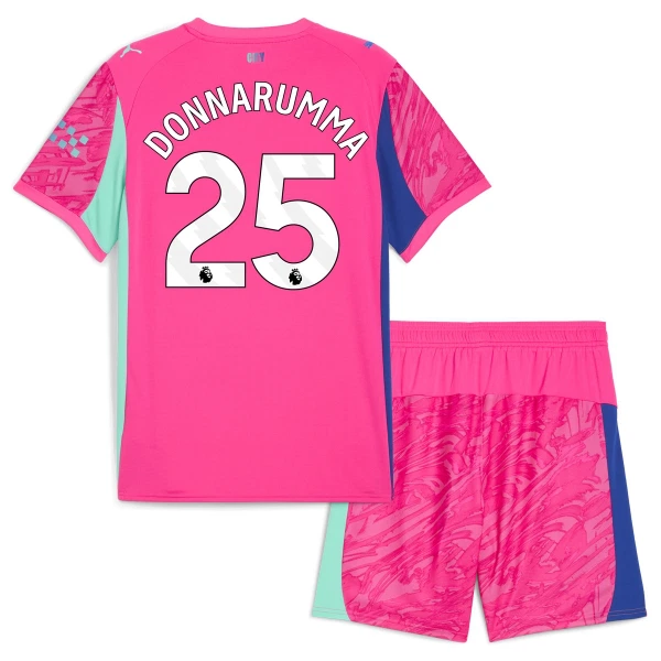 Camisolas Guarda Redes Manchester City Gianluigi Donnarumma 25 Criança 25/26 Rosa