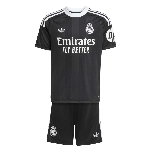 Camisolas Guarda Redes Real Madrid Criança 25/26 Preto