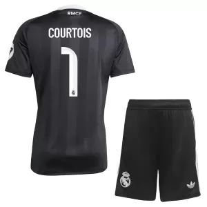 Camisolas Guarda Redes Real Madrid Thibaut Courtois 1 Criança 25/26 Preto Camisolas Guarda Redes Real Madrid Thibaut Courtois 1 Criança 25/26 Preto