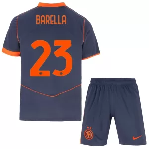 Camisolas Inter Milan Barella 23 Criança Equipamento Terceiro 25/26 Camisolas Inter Milan Barella 23 Criança Equipamento Terceiro 25/26