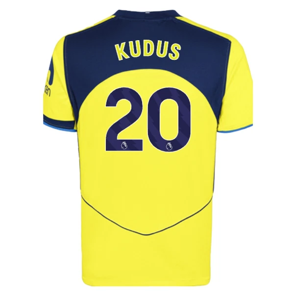Camisolas Tottenham Hotspur Kudus 20 Equipamento Terceiro 25/26 Camisolas Tottenham Hotspur Kudus 20 Equipamento Terceiro 25/26