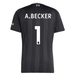 Camisolas Guarda Redes Liverpool Alisson Becker 1 25/26 Preto Camisolas Guarda Redes Liverpool Alisson Becker 1 25/26 Preto