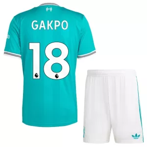 Camisolas Liverpool Cody Gakpo 18 Criança Equipamento Terceiro 25/26 Camisolas Liverpool Cody Gakpo 18 Criança Equipamento Terceiro 25/26