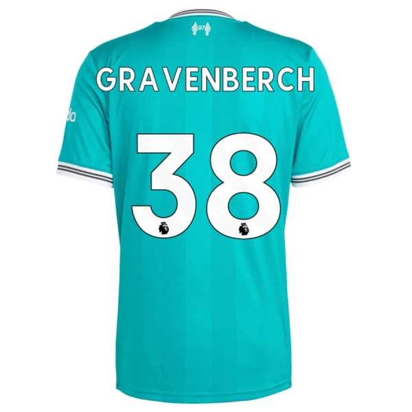 Camisolas Liverpool Gravenberch 38 Equipamento Terceiro 25/26 Camisolas Liverpool Gravenberch 38 Equipamento Terceiro 25/26