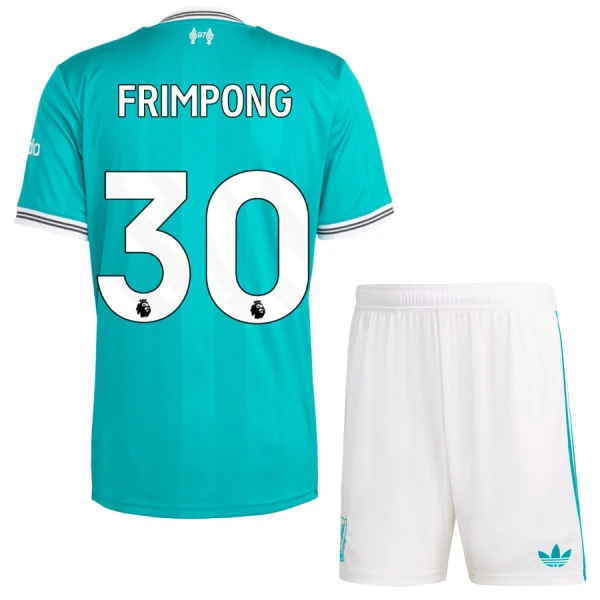 Camisolas Liverpool Jeremie Frimpong 30 Criança Equipamento Terceiro 25/26 Camisolas Liverpool Jeremie Frimpong 30 Criança Equipamento Terceiro 25/26