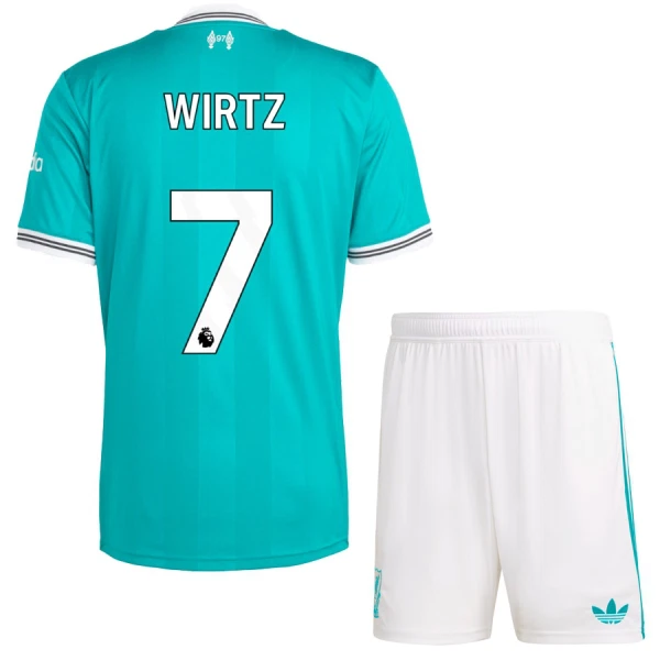 Camisolas Liverpool Wirtz 7 Criança Equipamento Terceiro 25/26