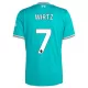 Camisolas Liverpool Wirtz 7 Criança Equipamento Terceiro 25/26