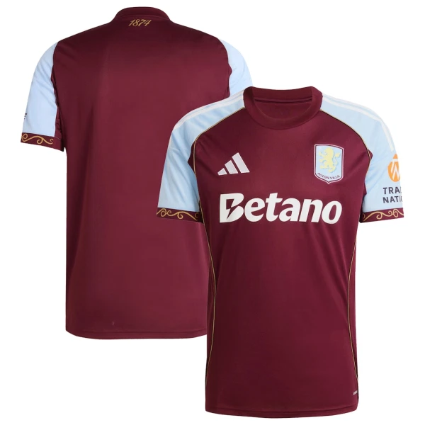 Camisolas Aston Villa Equipamento Principal 25/26 Camisolas Aston Villa Equipamento Principal 25/26