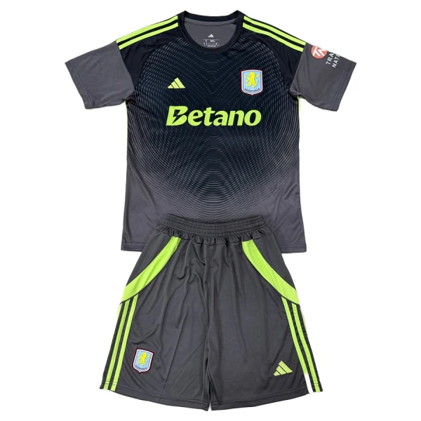 Camisolas Guarda Redes Aston Villa Criança 25/26 Preto
