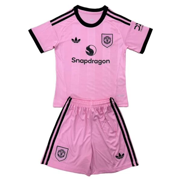 Camisolas Guarda Redes Manchester United Criança 25/26 Rosa