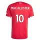 Camisolas Liverpool Alexis Mac Allister 10 Equipamento Principal 25/26