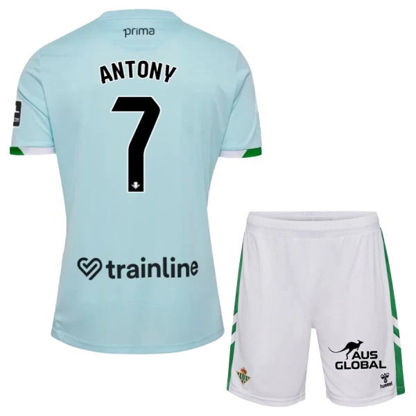 Camisolas Real Betis Antony Santos 7 Criança Equipamento Alternativo 25/26