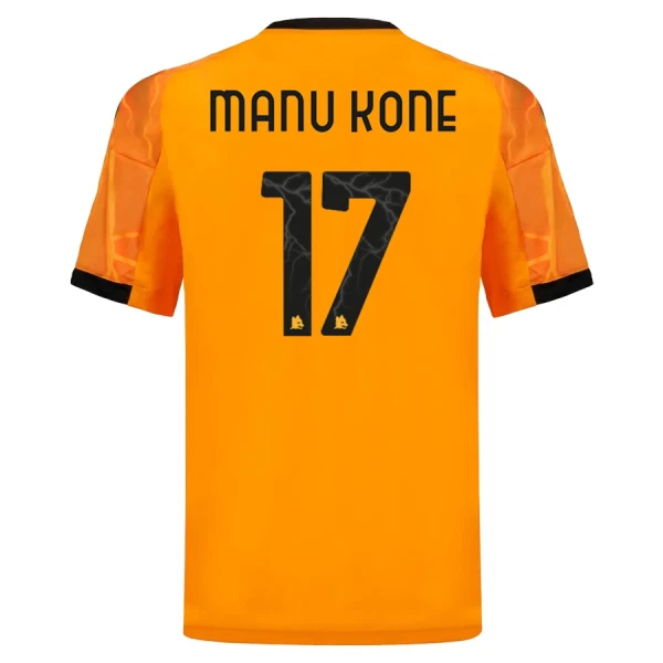 Camisolas AS Roma Manu Kone 17 Equipamento Alternativo 25/26 Camisolas AS Roma Manu Kone 17 Equipamento Alternativo 25/26