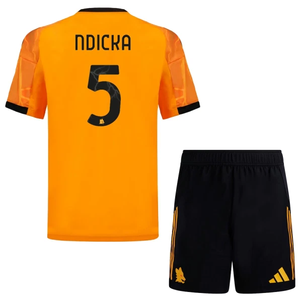 Camisolas AS Roma Ndicka 5 Criança Equipamento Alternativo 25/26