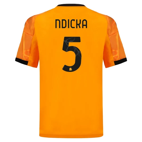 Camisolas AS Roma Ndicka 5 Criança Equipamento Alternativo 25/26