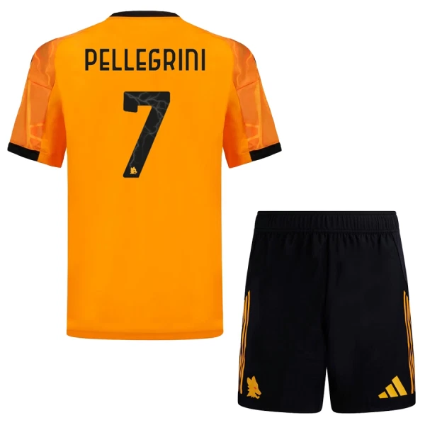 Camisolas AS Roma Pellegrini 7 Criança Equipamento Alternativo 25/26