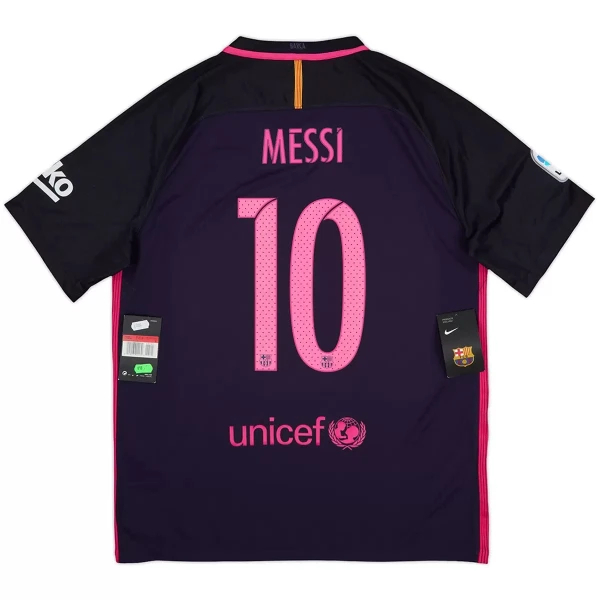 Camisolas Barcelona Lionel Messi 10 2016-17 Equipamento Alternativo Retro