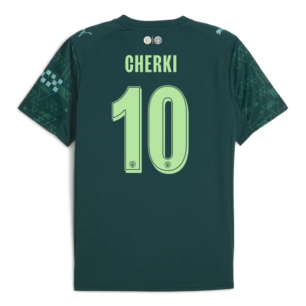 Camisolas Manchester City Cherki 10 Equipamento 4ª EA Sport 25/26 Camisolas Manchester City Cherki 10 Equipamento 4ª EA Sport 25/26