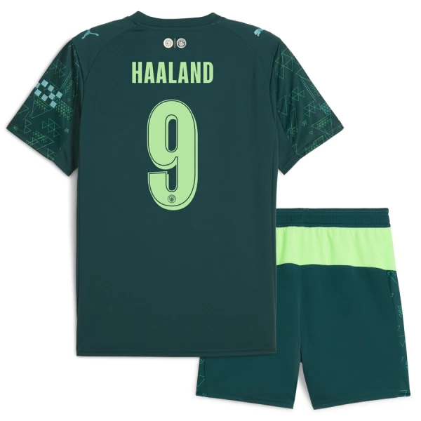 Camisolas Manchester City Erling Haaland 9 Criança Equipamento 4ª EA Sport 25/26 Camisolas Manchester City Erling Haaland 9 Criança Equipamento 4ª EA Sport 25/26