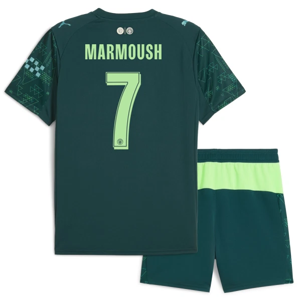 Camisolas Manchester City Marmoush 7 Criança Equipamento 4ª EA Sport 25/26 Camisolas Manchester City Marmoush 7 Criança Equipamento 4ª EA Sport 25/26