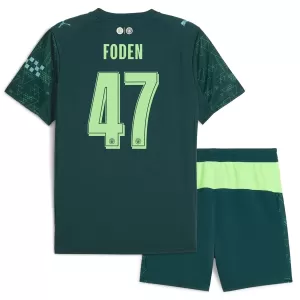 Camisolas Manchester City Phil Foden 47 Criança Equipamento 4ª EA Sport 25/26 Camisolas Manchester City Phil Foden 47 Criança Equipamento 4ª EA Sport 25/26