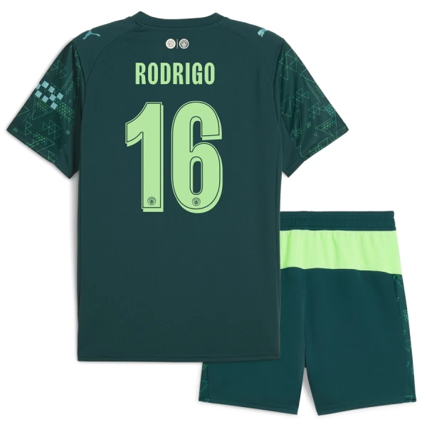 Camisolas Manchester City Rodrigo Hernández 16 Criança Equipamento 4ª EA Sport 25/26 Camisolas Manchester City Rodrigo Hernández 16 Criança Equipamento 4ª EA Sport 25/26