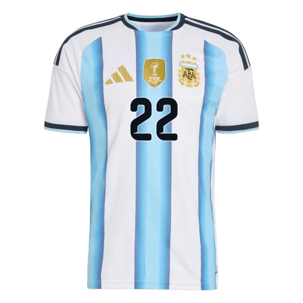 Camisolas Argentina Lautaro Martínez 22 Criança Equipamento Principal Mundial 2026