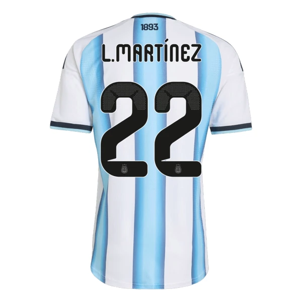 Camisolas Argentina Lautaro Martínez 22 Equipamento Principal Mundial 2026