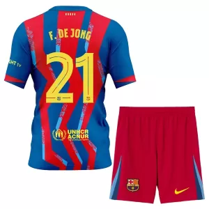 Camisolas FC Barcelona Frenkie de Jong 21 Criança Equipamento 4ª 25/26
