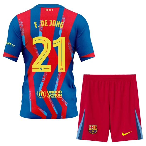 Camisolas FC Barcelona Frenkie de Jong 21 Criança Equipamento 4ª 25/26