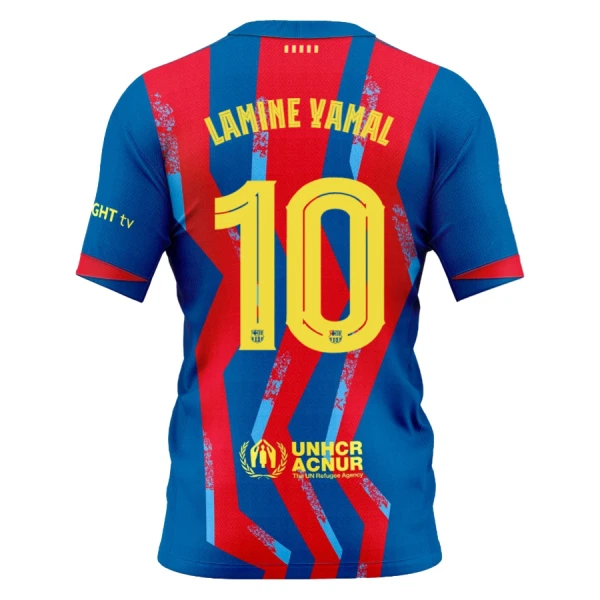 Camisolas FC Barcelona Lamine Yamal 10 Criança Equipamento 4ª 25/26