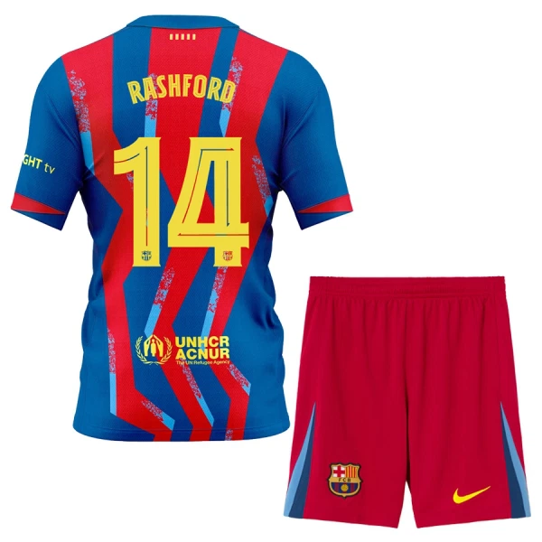 Camisolas FC Barcelona Marcus Rashford 14 Criança Equipamento 4ª 25/26