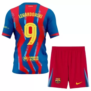 Camisolas FC Barcelona Robert Lewandowski 9 Criança Equipamento 4ª 25/26