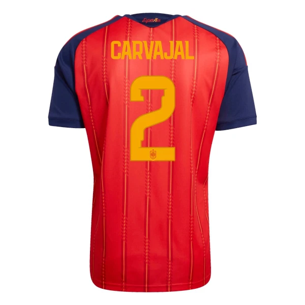 Camisolas Espanha Carvajal 2 Equipamento Principal Mundial 2026