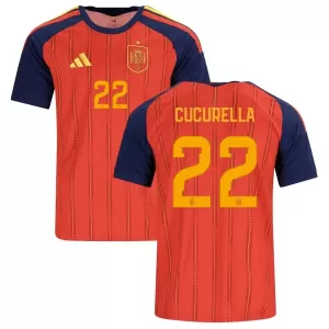 Camisolas Espanha Cucurella 22 Equipamento Principal Mundial 2026