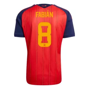 Camisolas Espanha Fabian 8 Equipamento Principal Mundial 2026