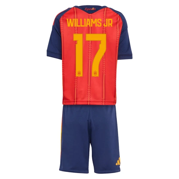 Camisolas Espanha Williams JR 17 Criança Equipamento Principal Mundial 2026