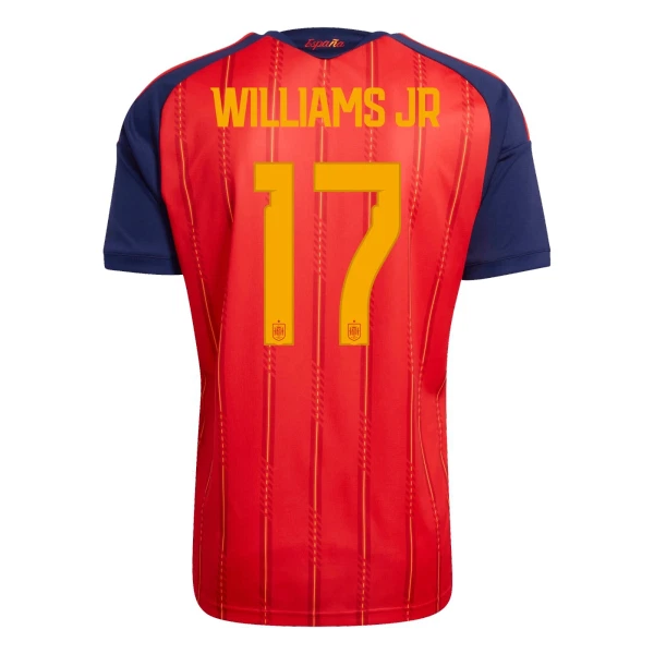 Camisolas Espanha Williams JR 17 Equipamento Principal Mundial 2026