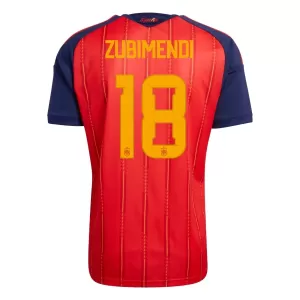 Camisolas Espanha ZUBIMENDI 18 Equipamento Principal Mundial 2026