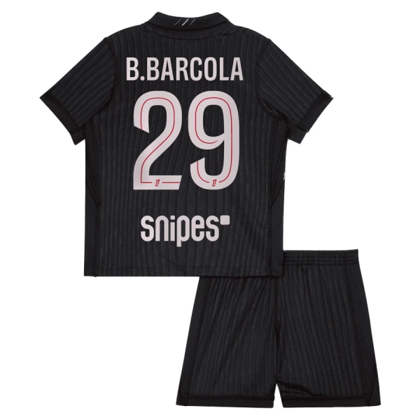 Camisolas Paris Saint-Germain B. Barcola 29 Criança Equipamento 4ª Jordan 25/26
