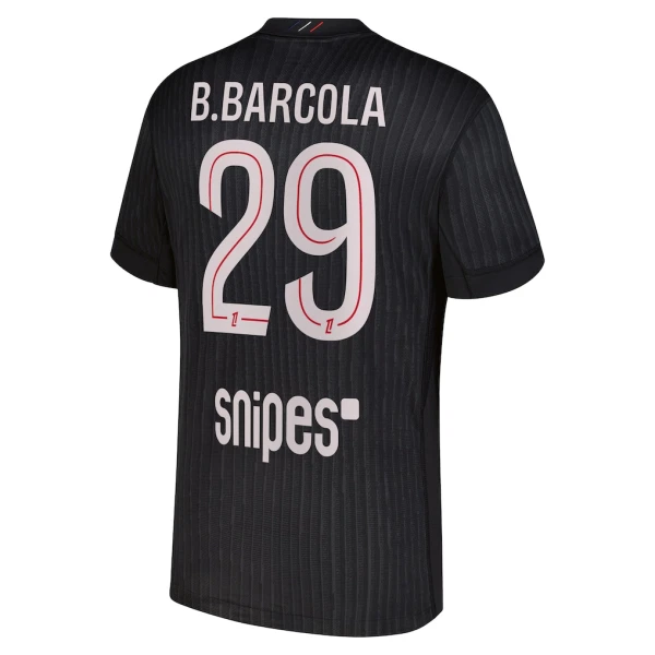 Camisolas Paris Saint-Germain B. Barcola 29 Equipamento 4ª Jordan 25/26