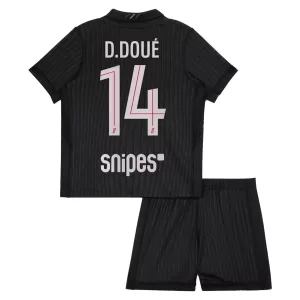 Camisolas Paris Saint-Germain D. Doue 14 Criança Equipamento 4ª Jordan 25/26