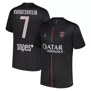 Camisolas Paris Saint-Germain Kvaratskhelia 7 Equipamento 4ª Jordan 25/26