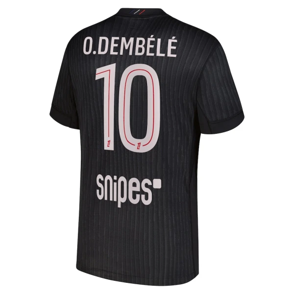 Camisolas Paris Saint-Germain Ousmane Dembélé 10 Equipamento 4ª Jordan 25/26