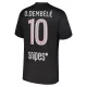 Camisolas Paris Saint-Germain Ousmane Dembélé 10 Equipamento 4ª Jordan 25/26