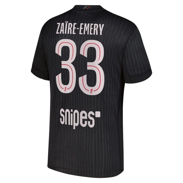 Camisolas Paris Saint-Germain Zaire-Emery 33 Equipamento 4ª Jordan 25/26
